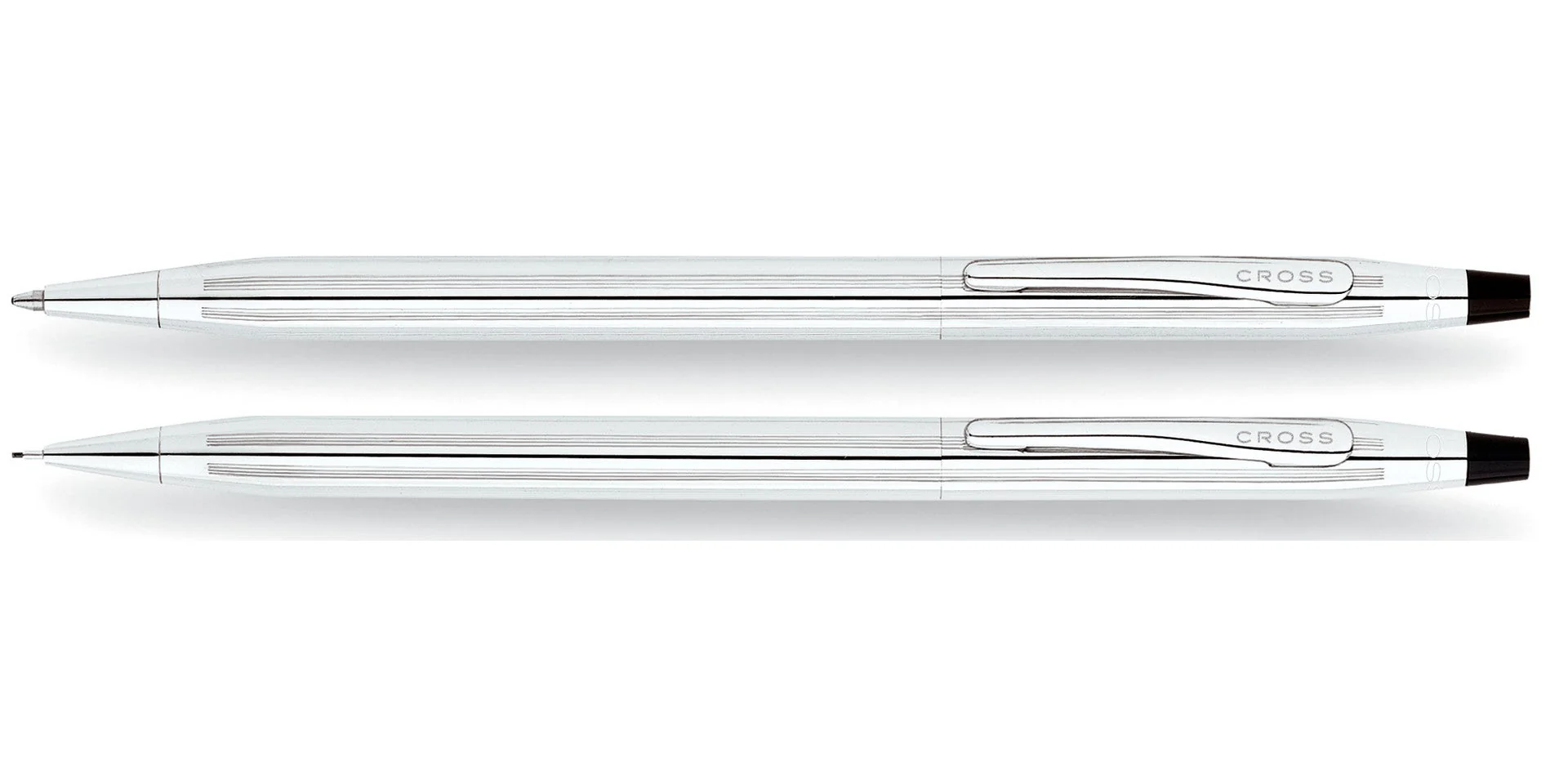 Classic Century® Lustrous Chrome Pen and Pencil Set - Image 3