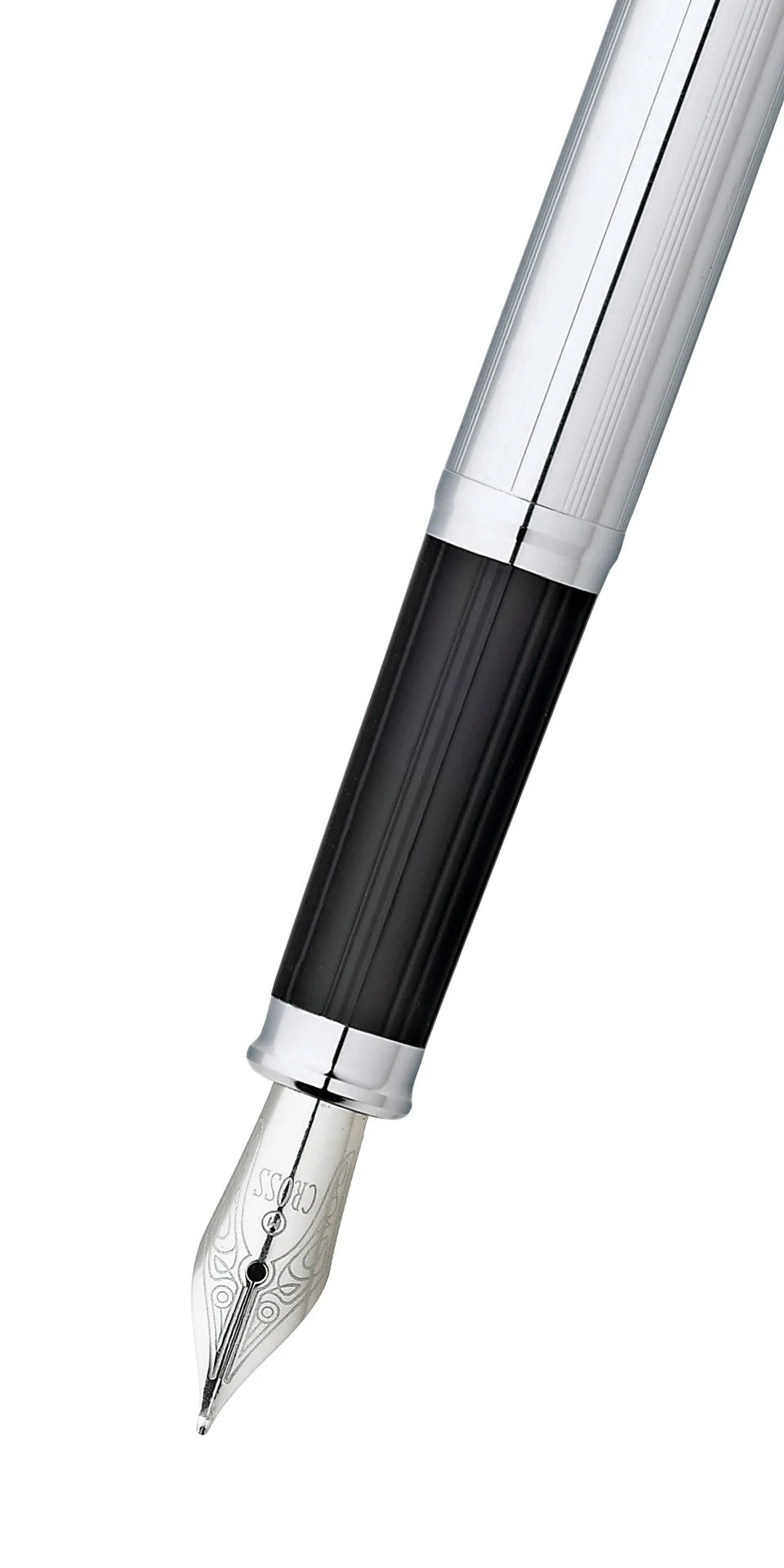 Century® II Lustrous Chrome Medium Nib Fountain Pen - Image 2