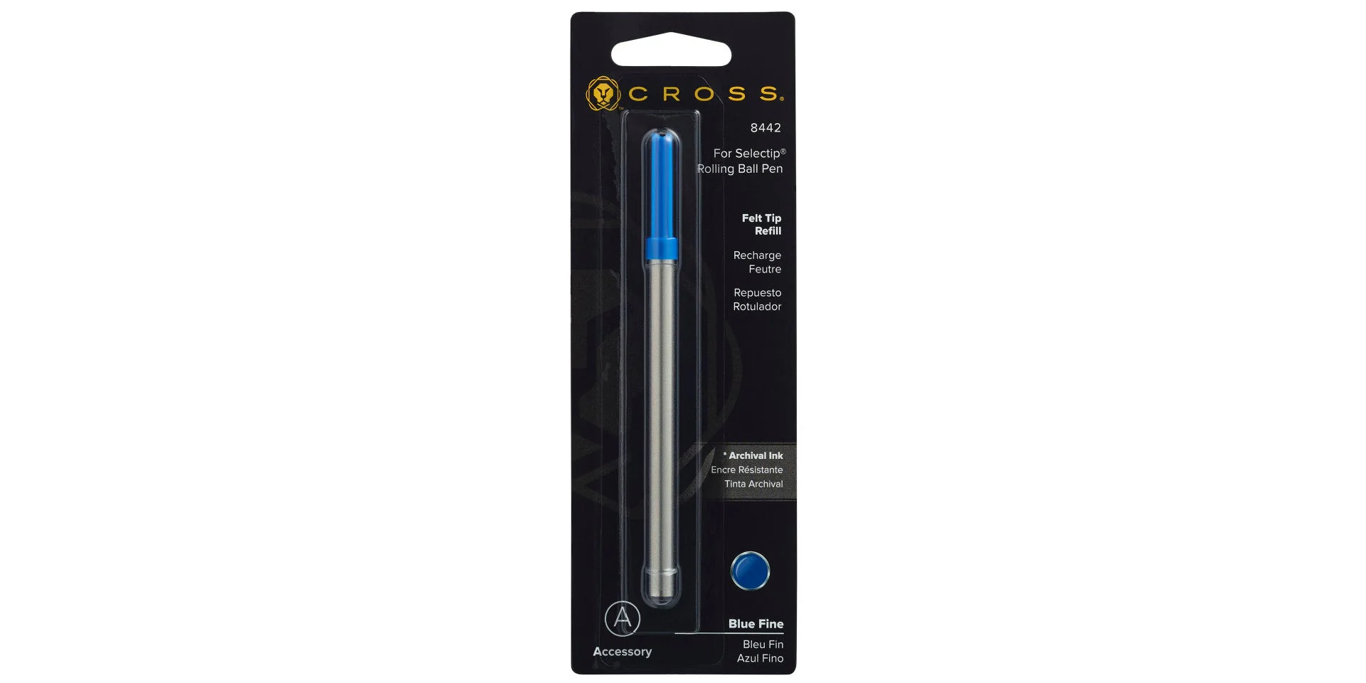 Porous-Point (Felt-Tip) Refill for Selectip® Pens - Blue - Fine - Image 2