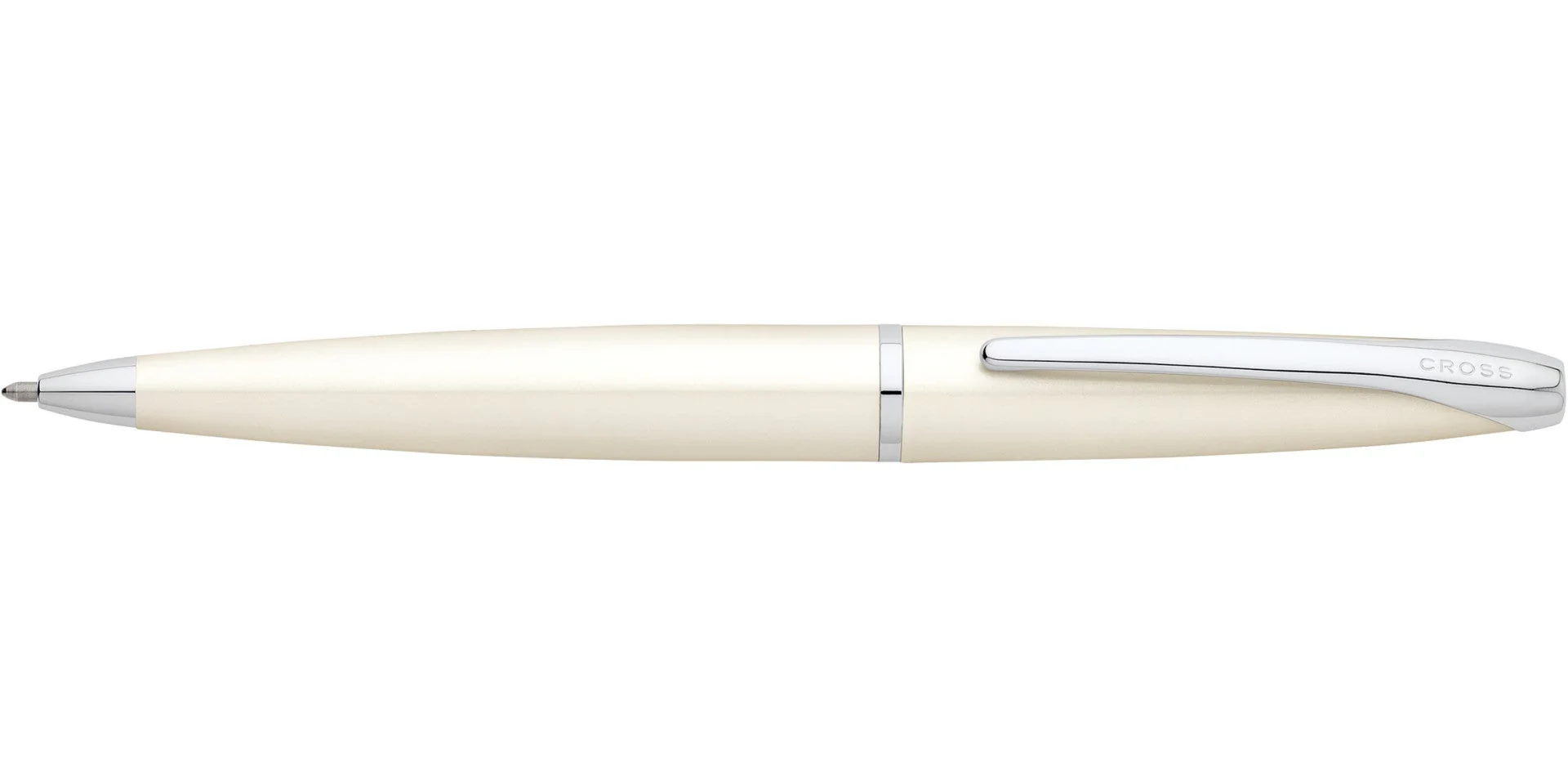 ATX® Pearlescent White Lacquer Ballpoint Pen - Image 3