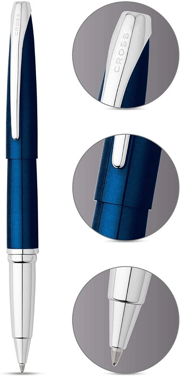 ATX® Translucent Blue Lacquer Rollerball Pen - Image 3