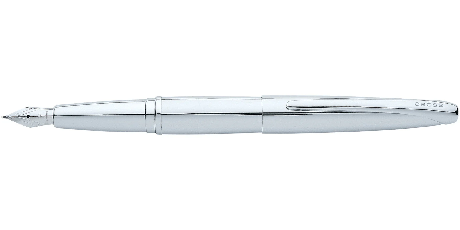 ATX® Pure Chrome Stainless Steel Medium Nib Fountain Pen - Image 4