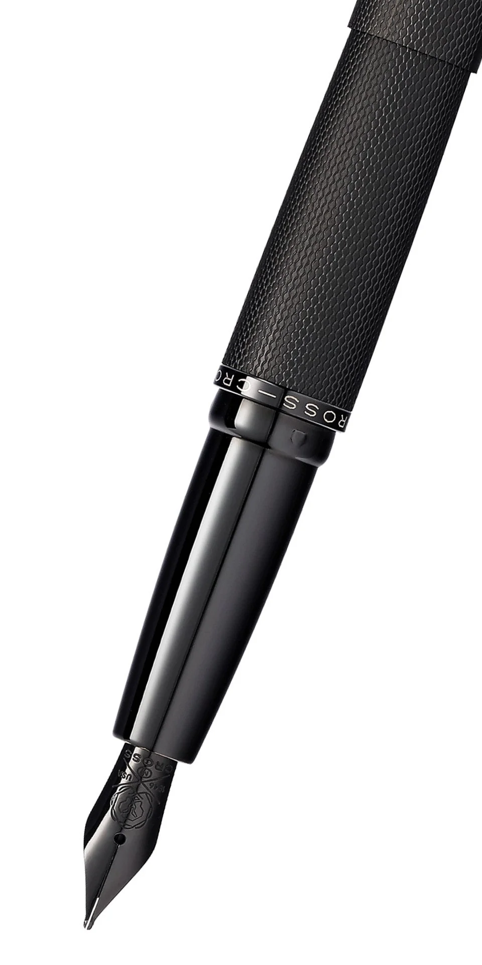 ATX® Brushed Black Stainless Steel Fine Nib Fountain Pen - Image 2
