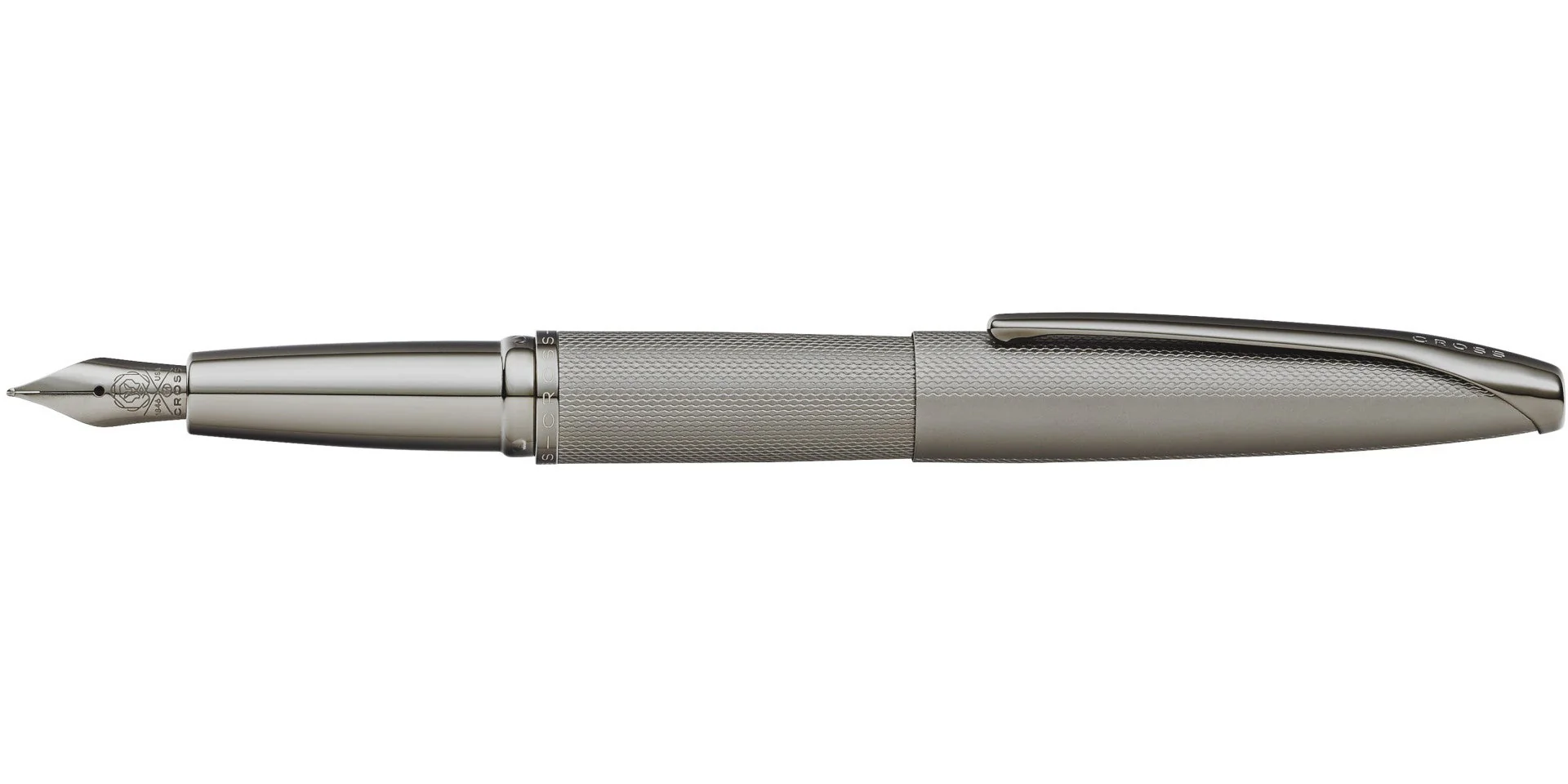 ATX® Sandblasted Titanium Gray Stainless Steel Medium Nib Fountain Pen - Image 6