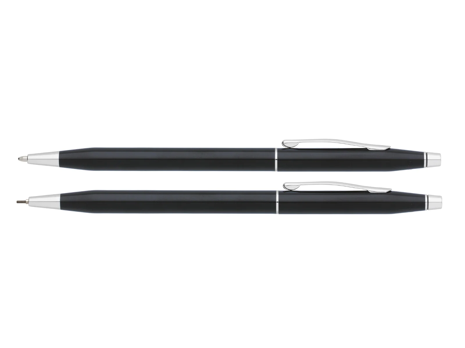 Classic Century® Black Lacquer Pen and Pencil Set - Image 3
