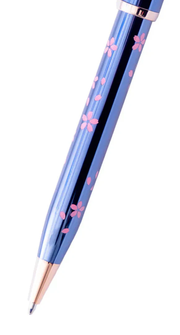 Century® II Cherry Blossom Translucent Blue Lacquer Ballpoint Pen - Image 2