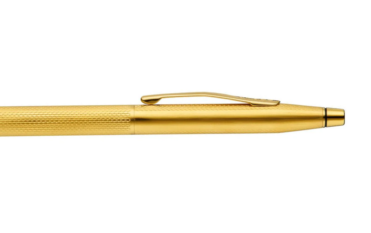 Classic Century® 23KT Gold Plated Engraved Diamond Pattern Ballpoint Pen - Image 4
