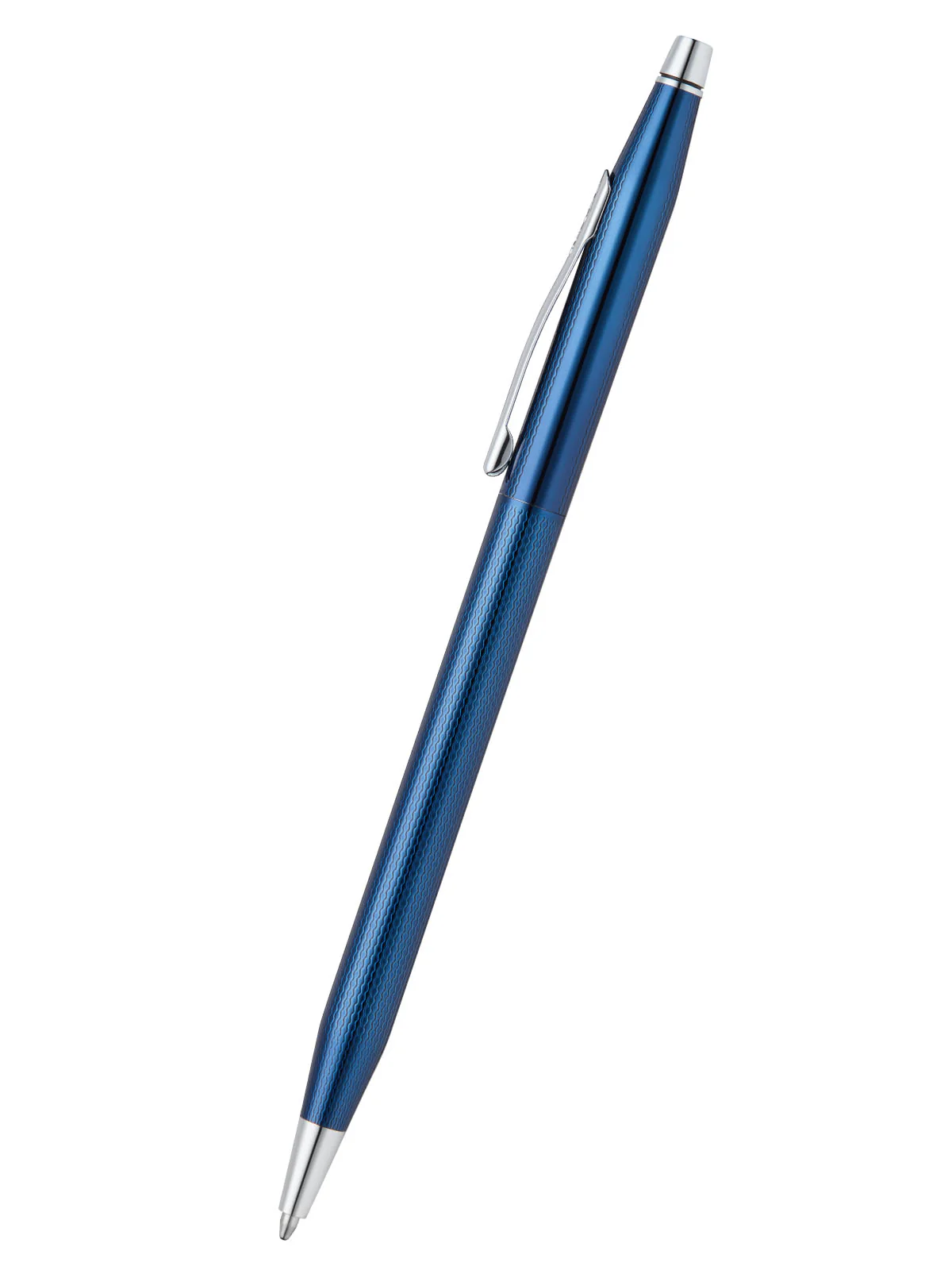 Classic Century® Translucent Cobalt Blue Engraved Diamond Pattern Ballpoint Pen - Image 2