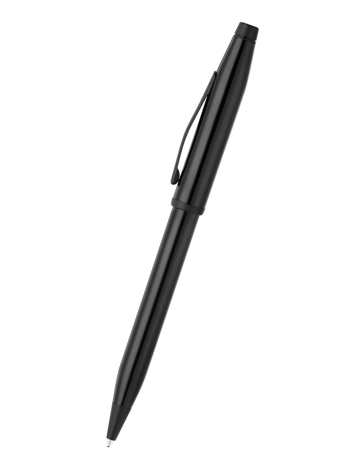 Century® II Glossy Black Lacquer with Matte Black PVD Appointments Ballpoint Pen - Image 3