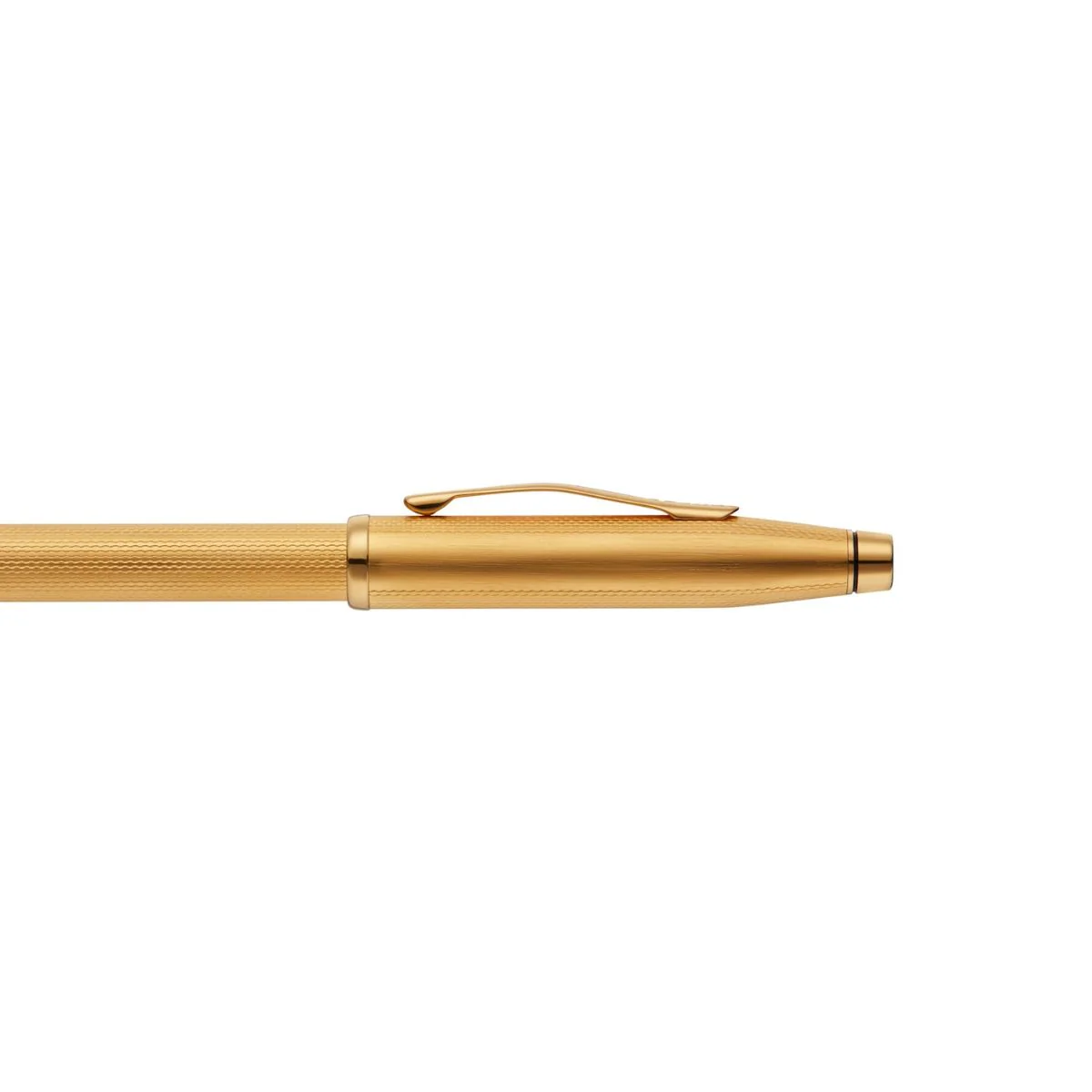 Century® II Polished 23KT Gold-plated Engraved Diamond Pattern Ballpoint Pen - Image 4