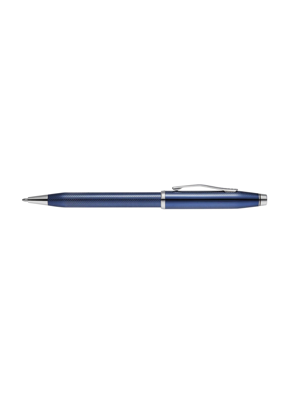 Century® II Polished Translucent Cobalt Blue Engraved Diamond Pattern Ballpoint Pen - Image 4