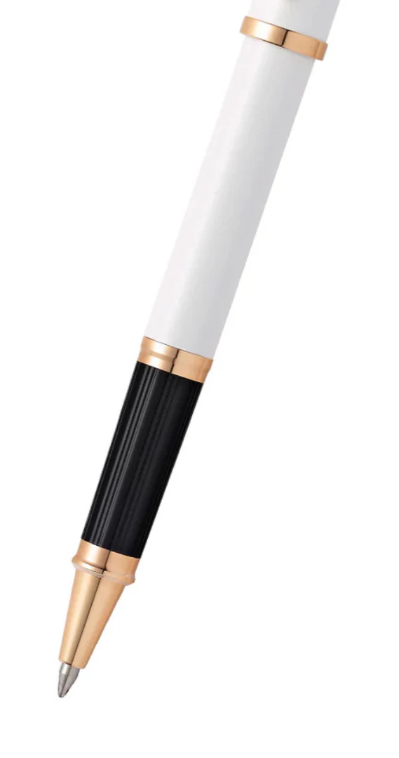 Century® II Pearlescent White Lacquer Rollerball Pen - Image 2