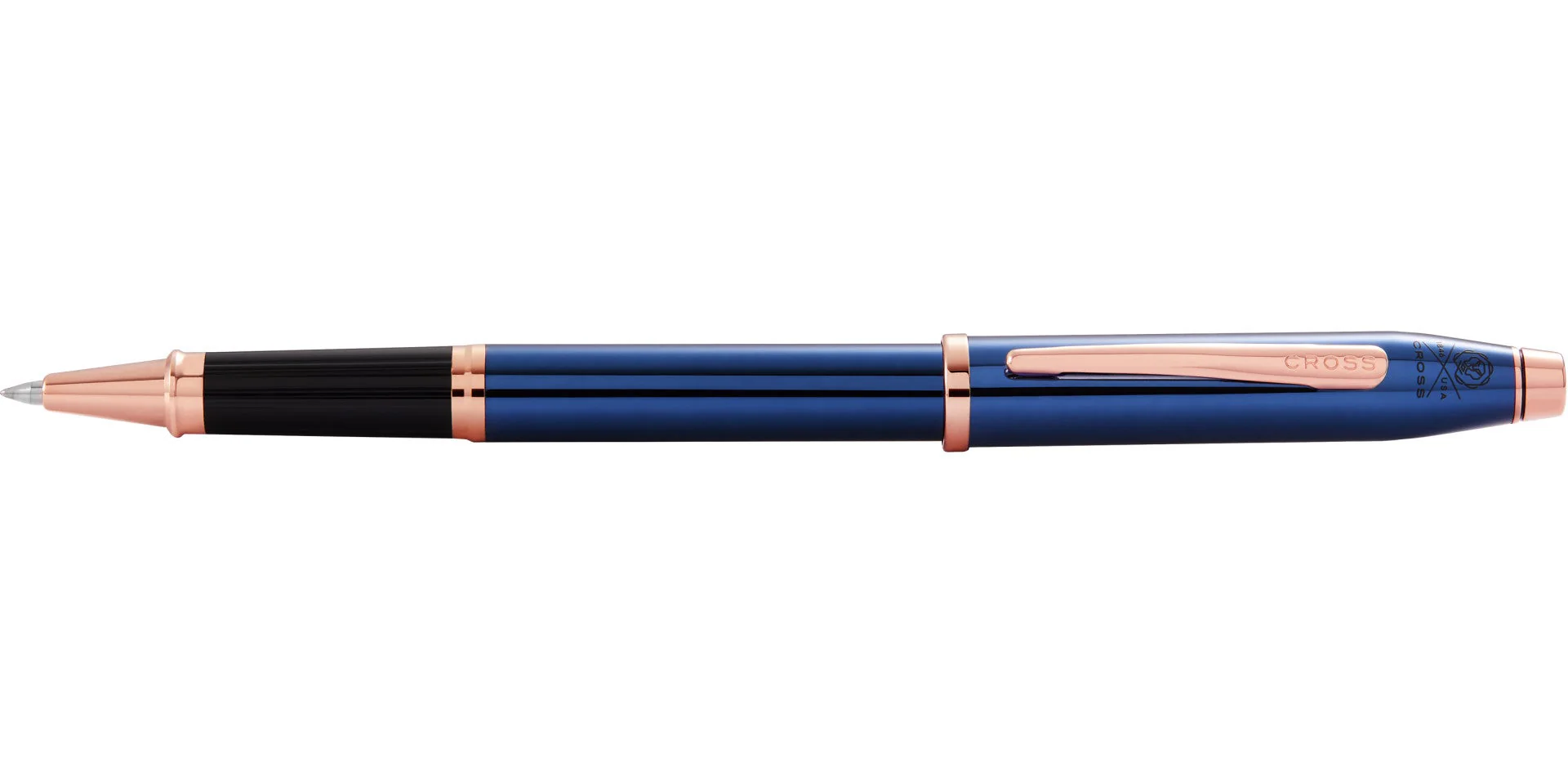 Century® II Translucent Cobalt Blue Lacquer Rollerball Pen - Image 3