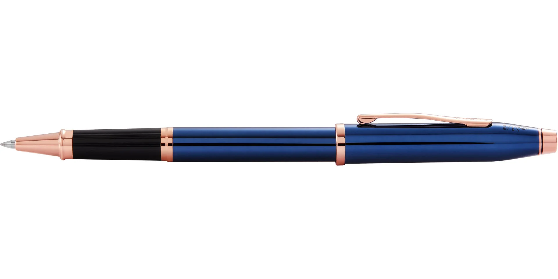 Century® II Translucent Cobalt Blue Lacquer Rollerball Pen - Image 4