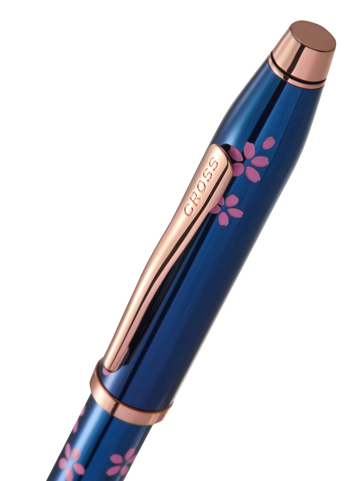 Century® II Cherry Blossom Translucent Blue Lacquer Rollerball Pen - Image 2