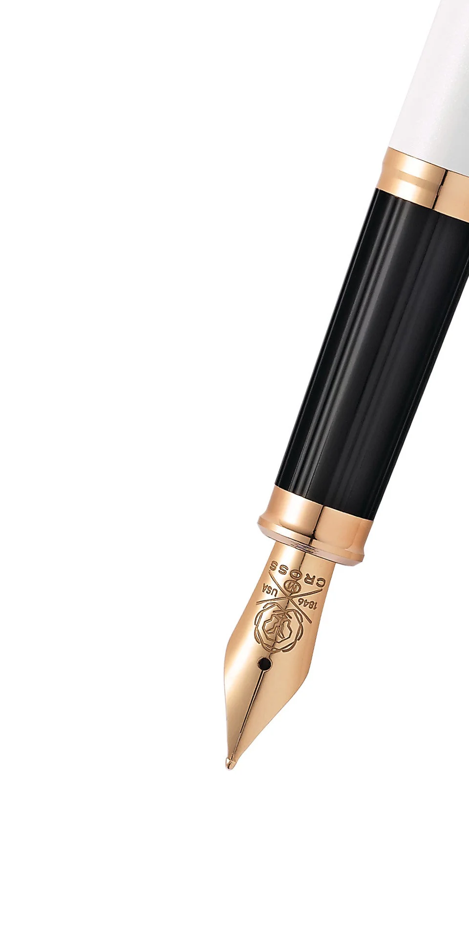Century® II Pearlescent White Lacquer Fine Nib Fountain Pen - Image 2