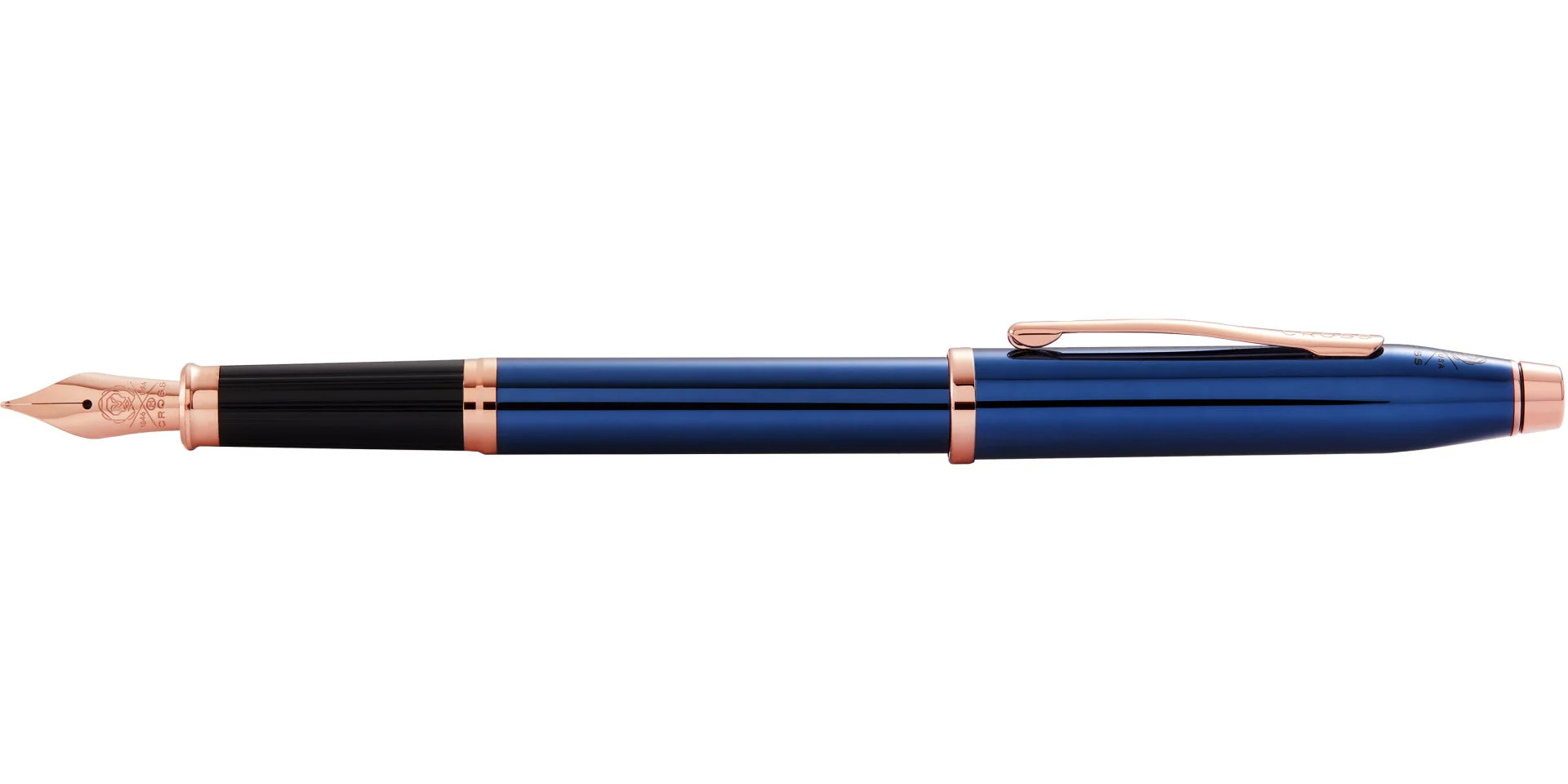 Century® II Translucent Cobalt Blue Lacquer Fine Nib Fountain Pen - Image 4