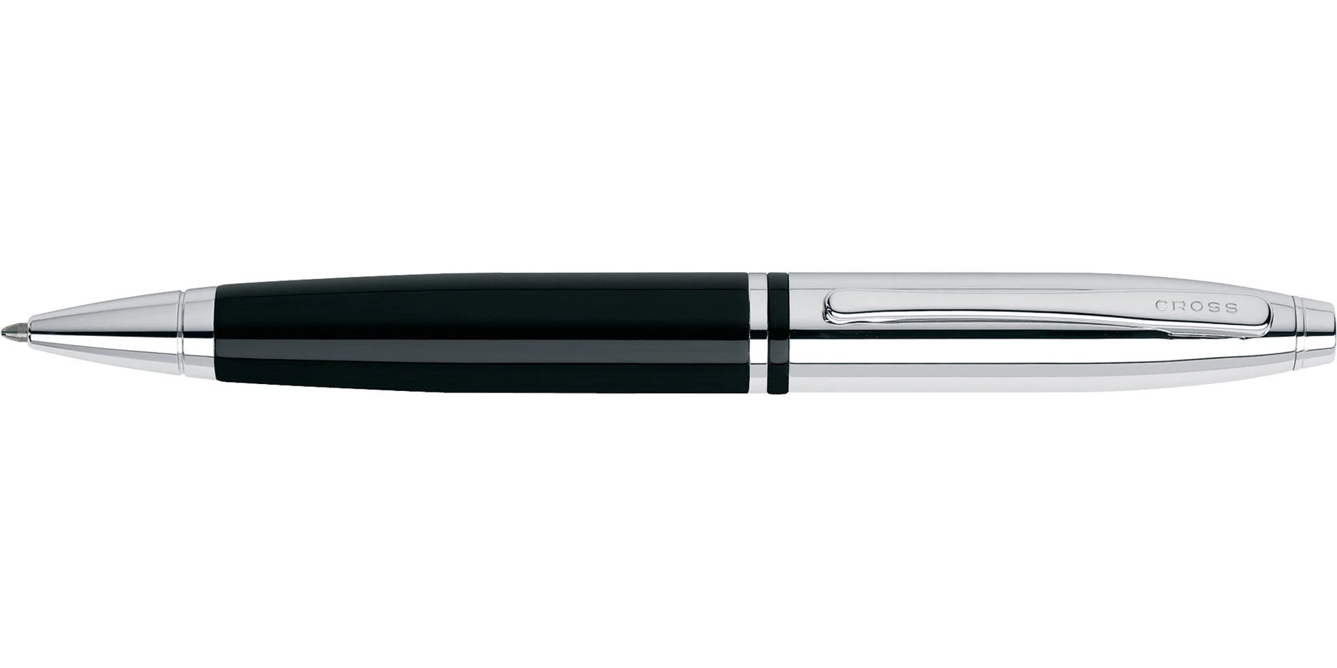 Calais™ Chrome & Black Lacquer Ballpoint Pen - Image 3