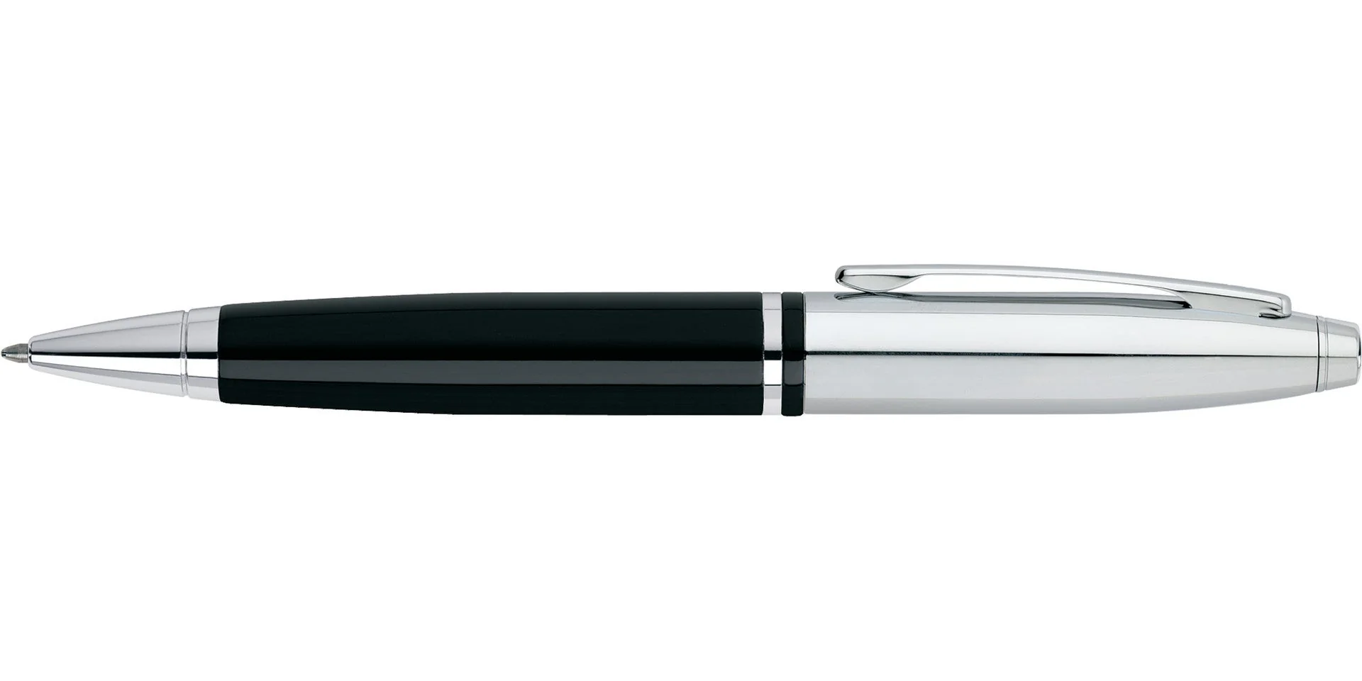 Calais™ Chrome & Black Lacquer Ballpoint Pen - Image 4