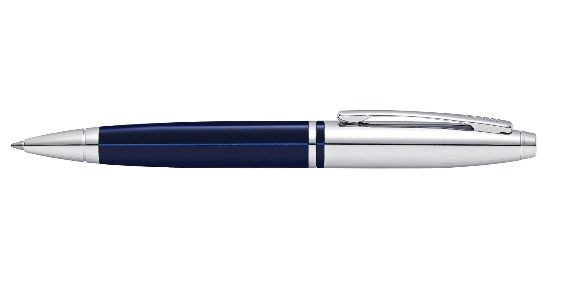 Calais⢠Chrome & Blue Lacquer Ballpoint Pen - Image 4
