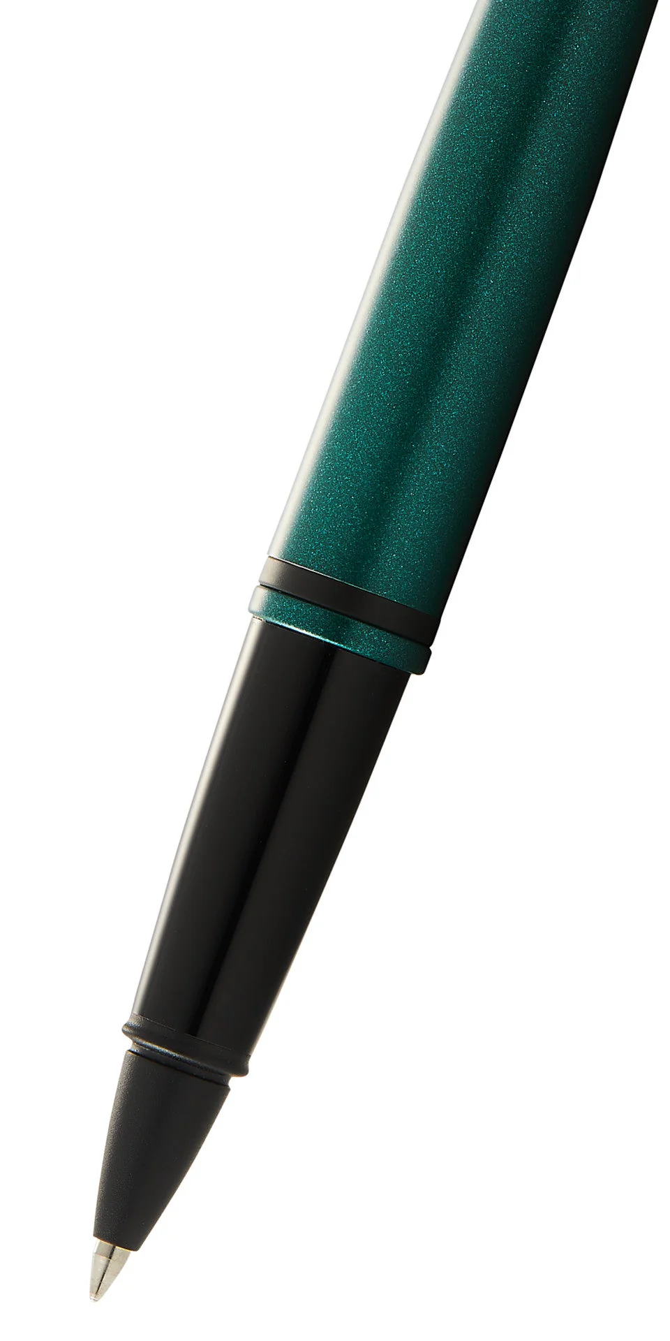 Calais™ Matte Green and Black Lacquer Rollerball Pen - Image 2