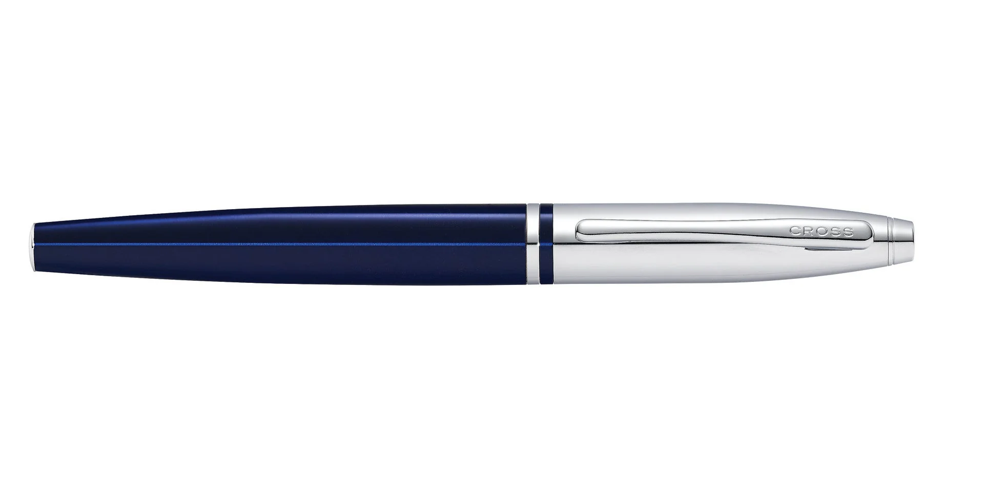 Calais™ Chrome & Blue Lacquer Rollerball Pen - Image 6