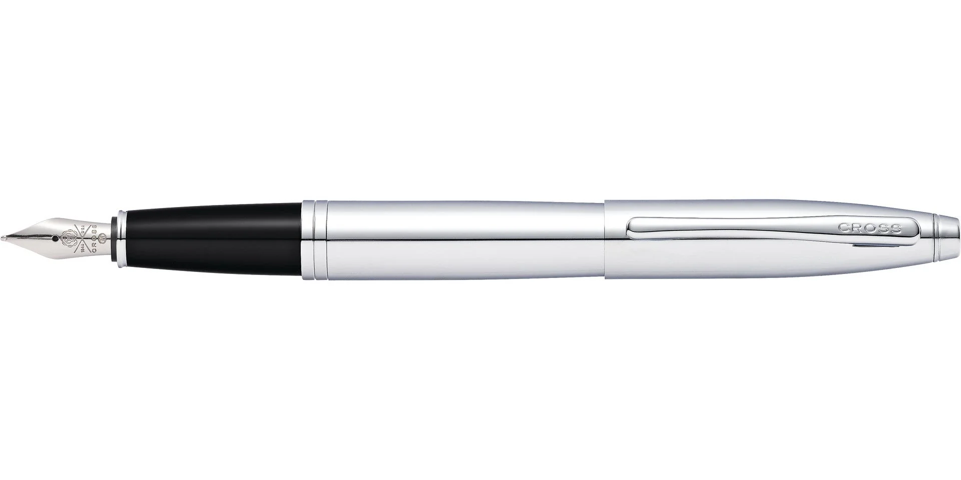 Calais⢠Polished Chrome Stainless Steel Medium Nib Fountain Pen - Image 3