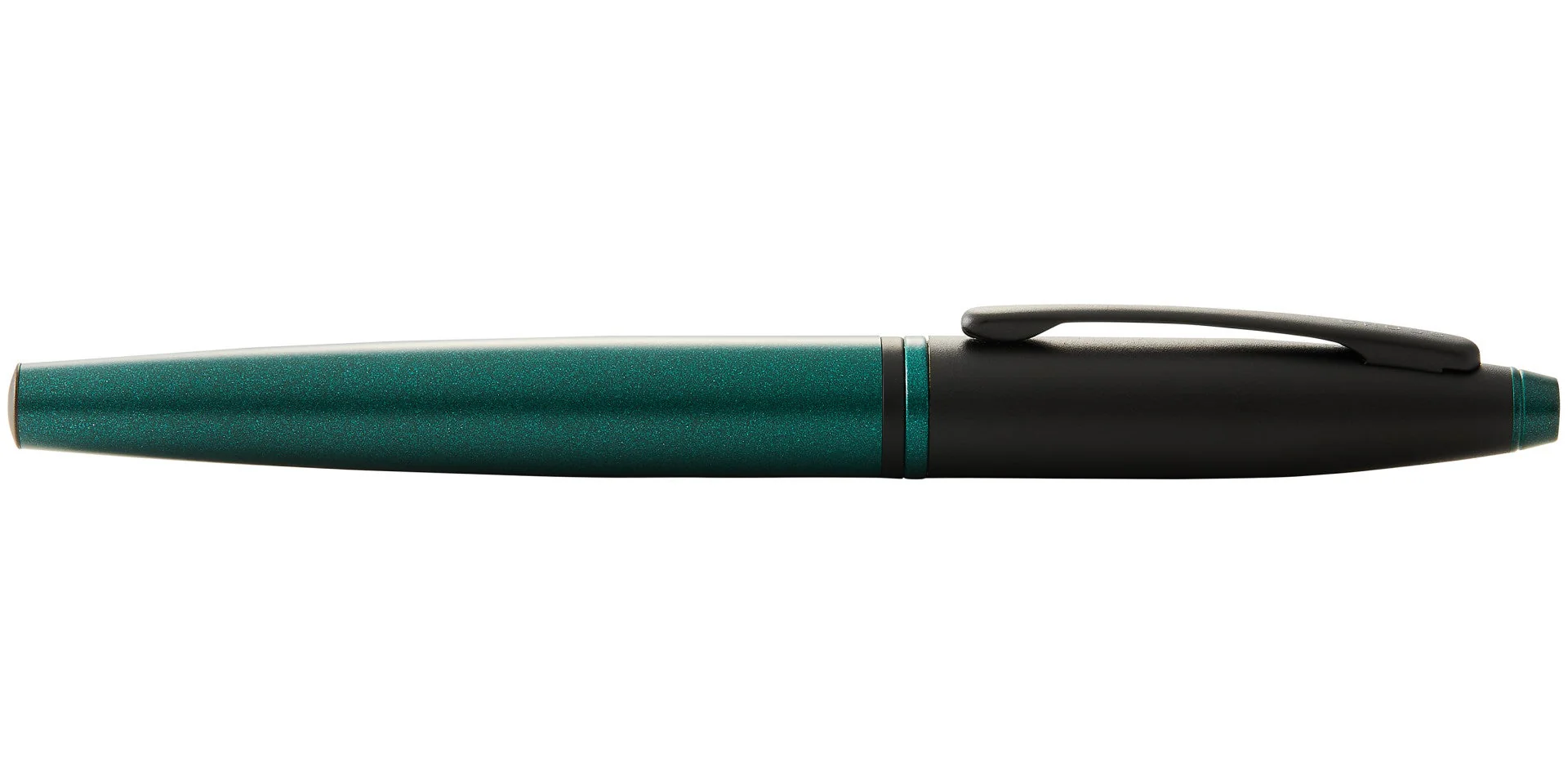 Calais™ Matte Green and Black Lacquer Fine Nib Fountain Pen - Image 6