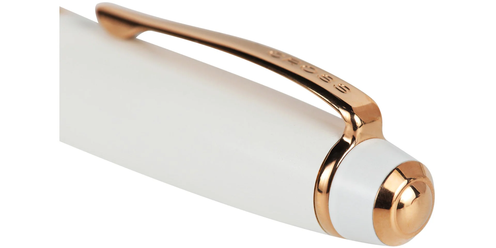 Bailey™ Pearlescent White Lacquer Ballpoint Pen - Image 3