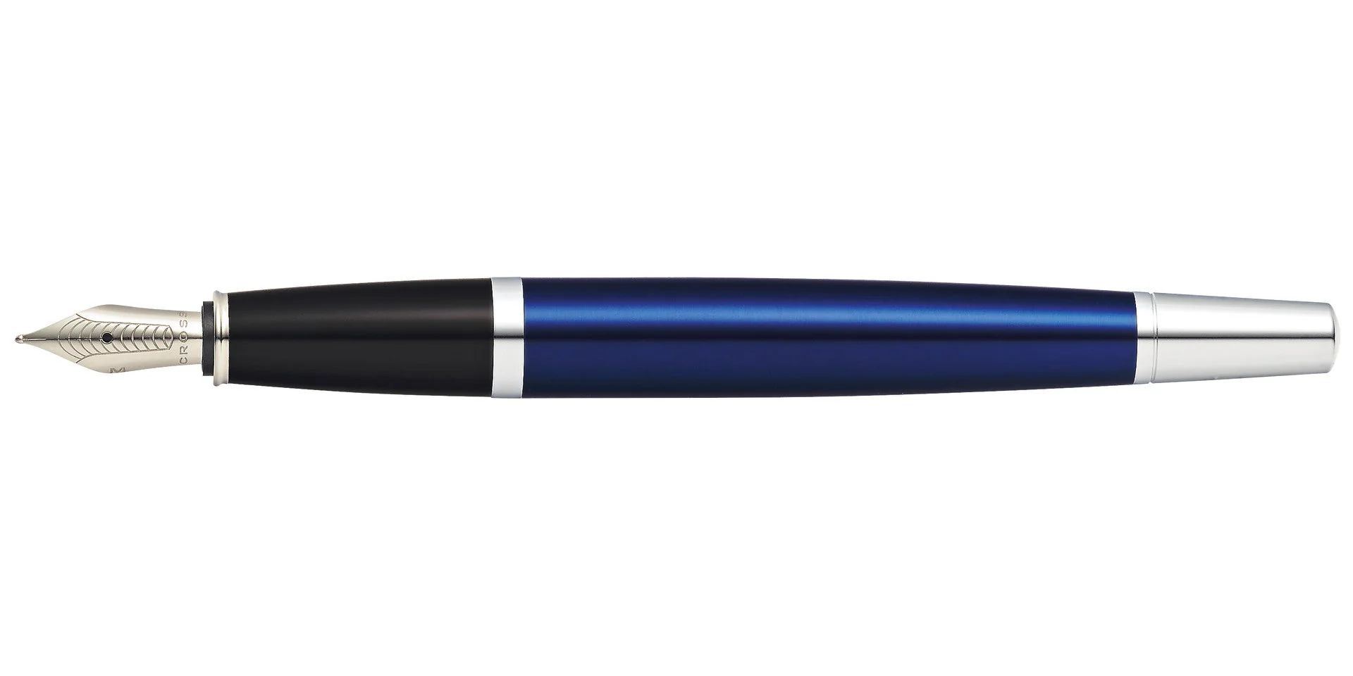 Bailey™ Blue Lacquer Stainless Steel Medium Nib Fountain Pen - Image 7