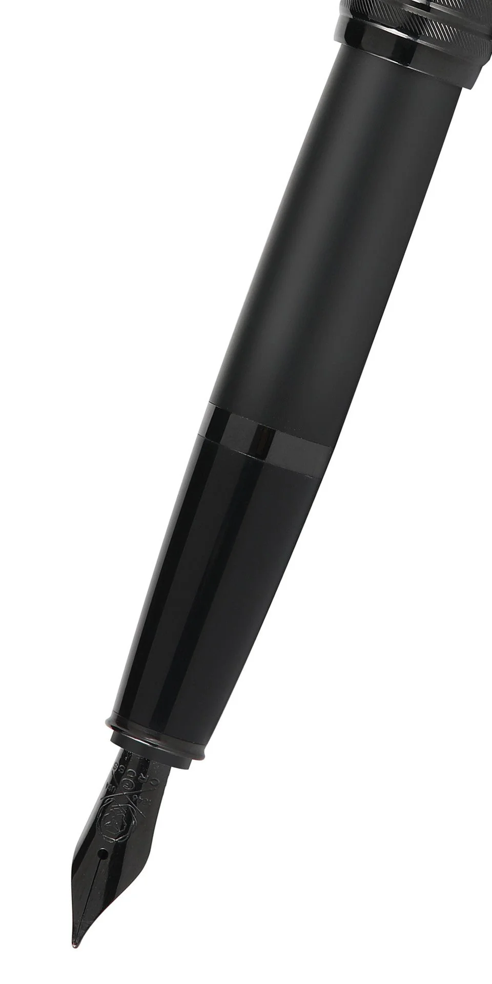 Bailey™ Matte Black Lacquer Stainless Steel Extra-Fine Nib Fountain Pen - Image 2