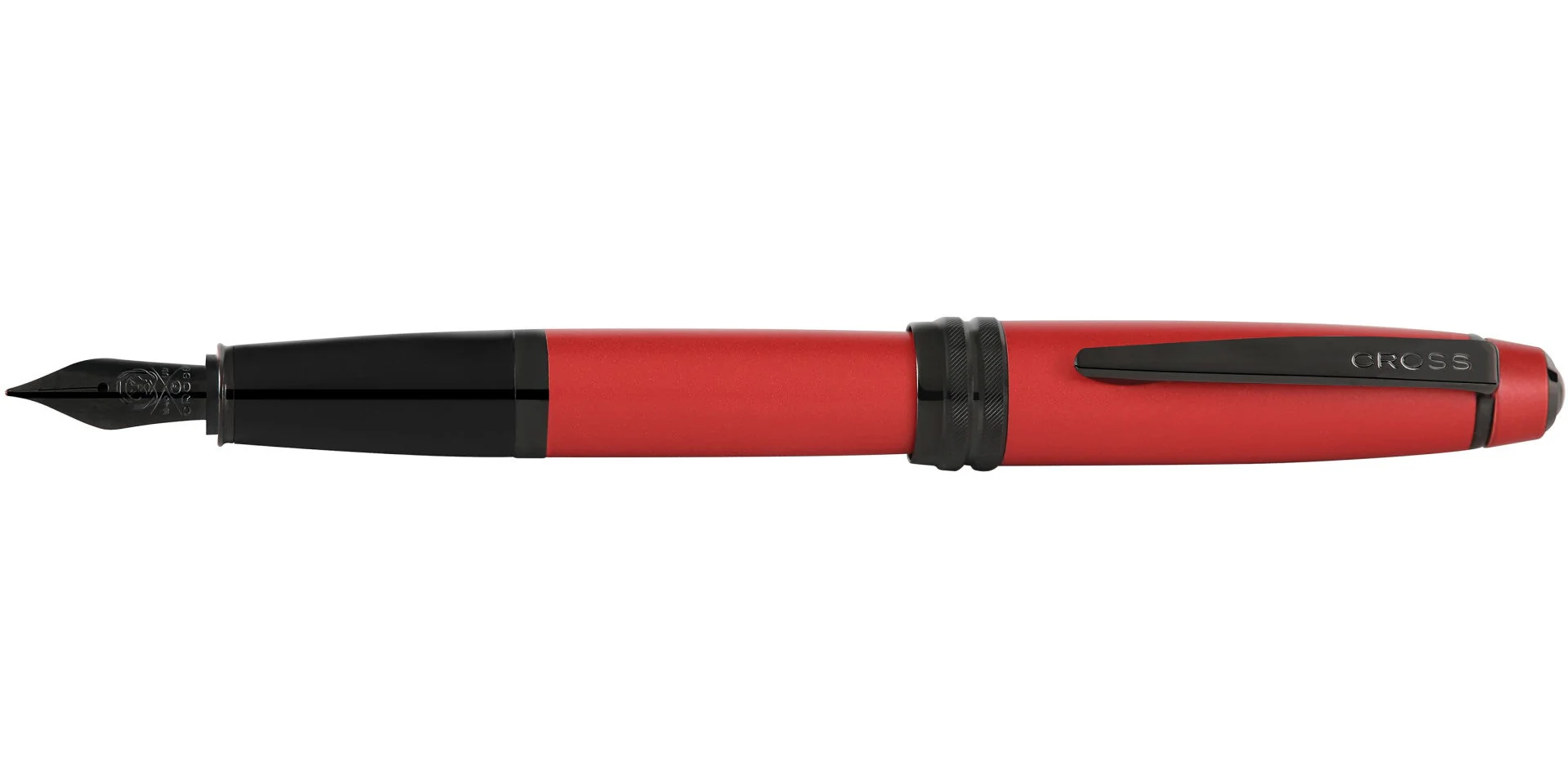 Bailey™ Matte Red Lacquer Stainless Steel Medium Nib Fountain Pen - Image 4