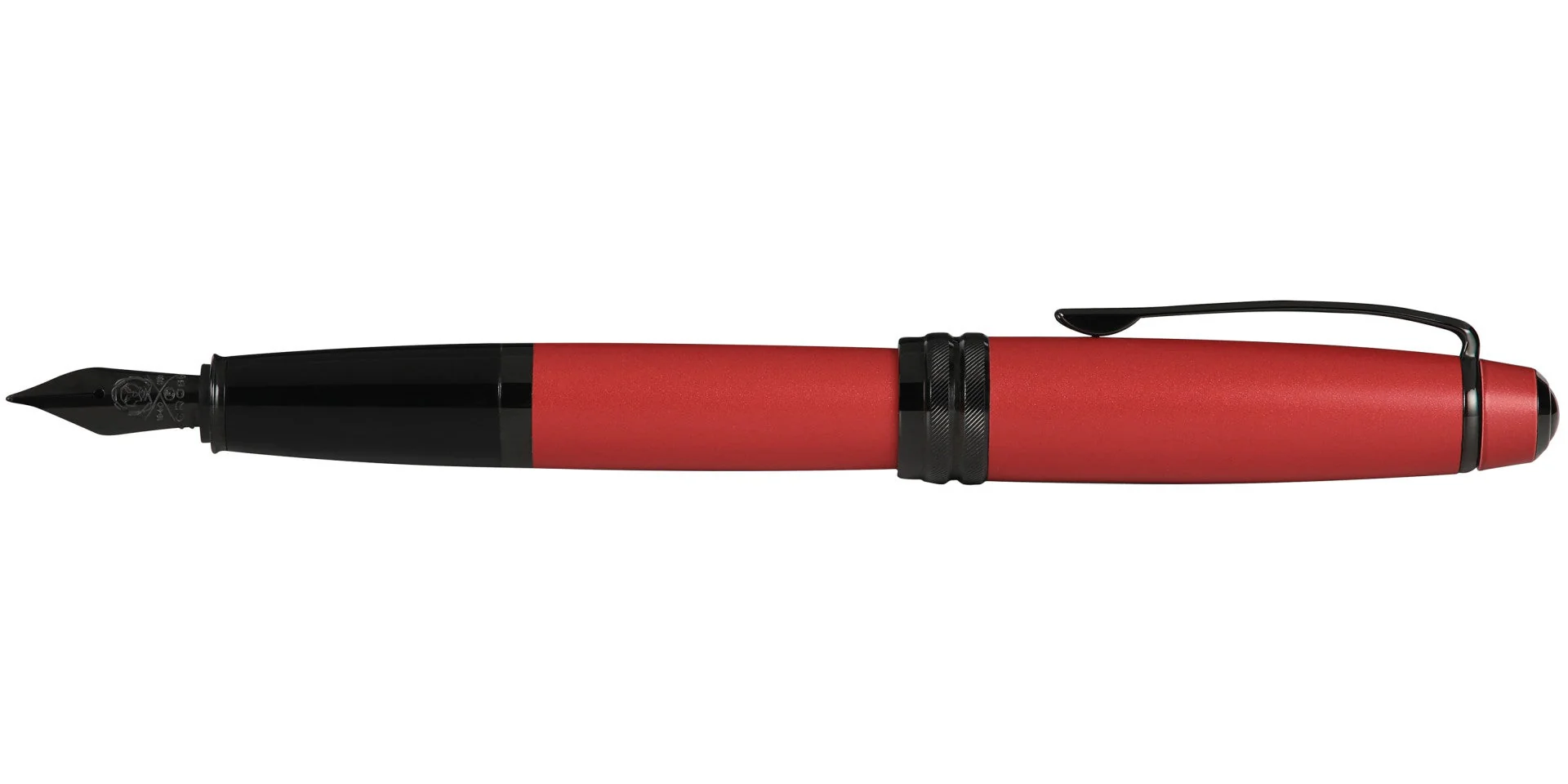Bailey™ Matte Red Lacquer Stainless Steel Medium Nib Fountain Pen - Image 5