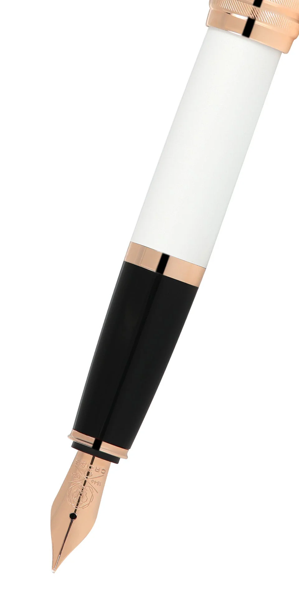 Bailey™ Pearlescent White Lacquer Fountain Pen - Image 2
