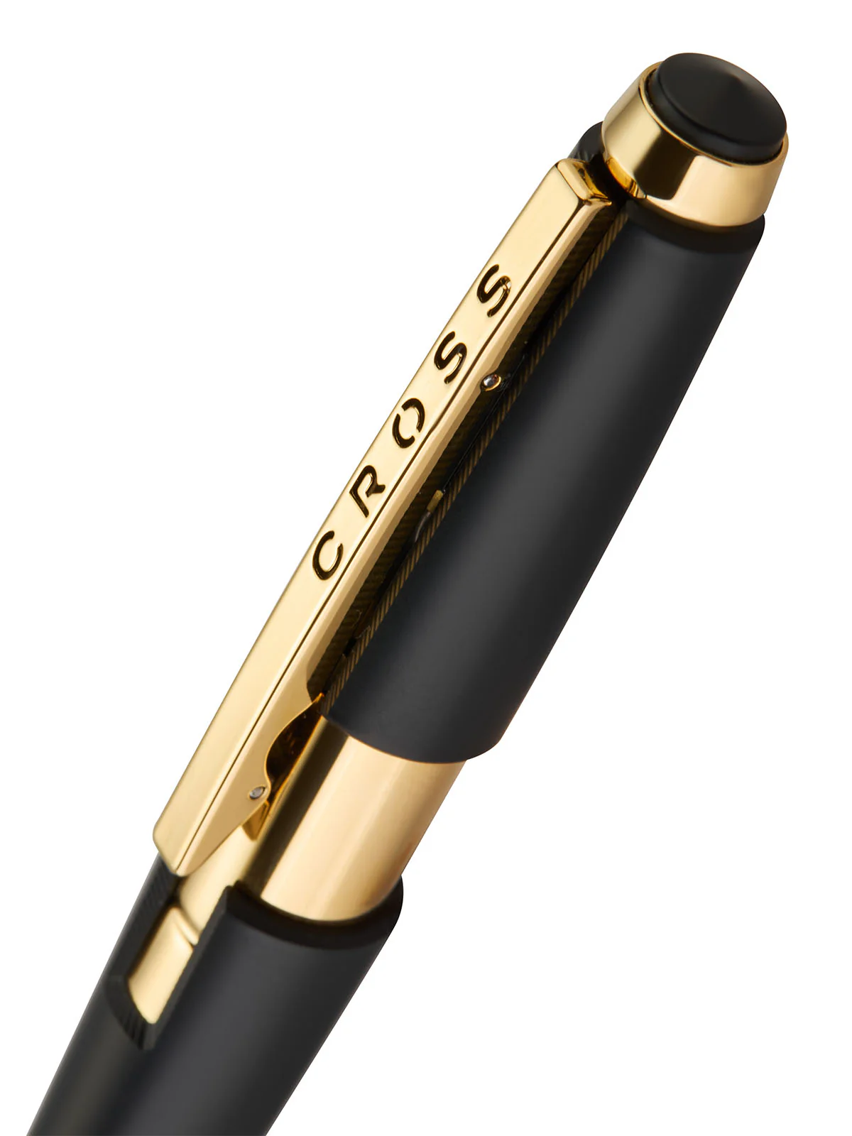 Edge™ Matte Black Lacquer with Gold PVD Appointments Selectip® Rollerball Pen - Image 3