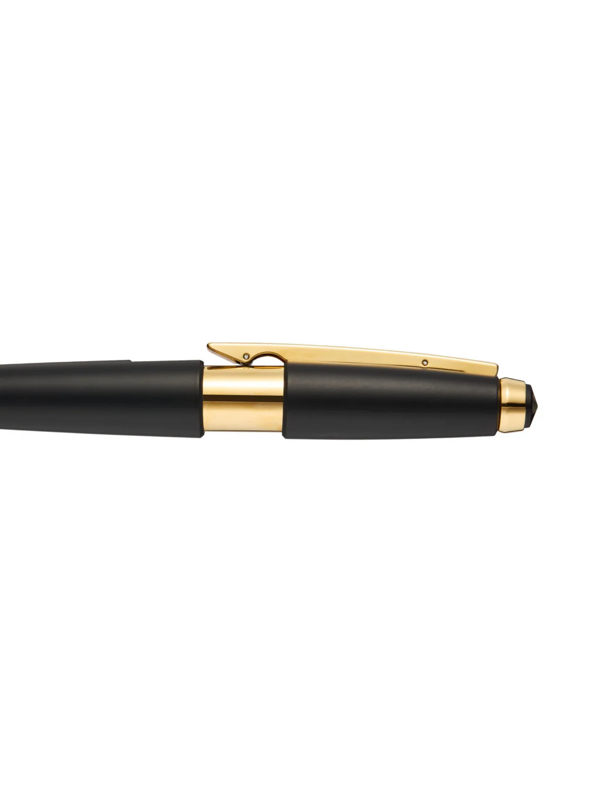 Edge™ Matte Black Lacquer with Gold PVD Appointments Selectip® Rollerball Pen - Image 5