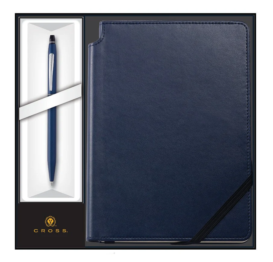Click™ Midnight Blue Ballpoint Pen with Midnight Blue Journal Gift Set