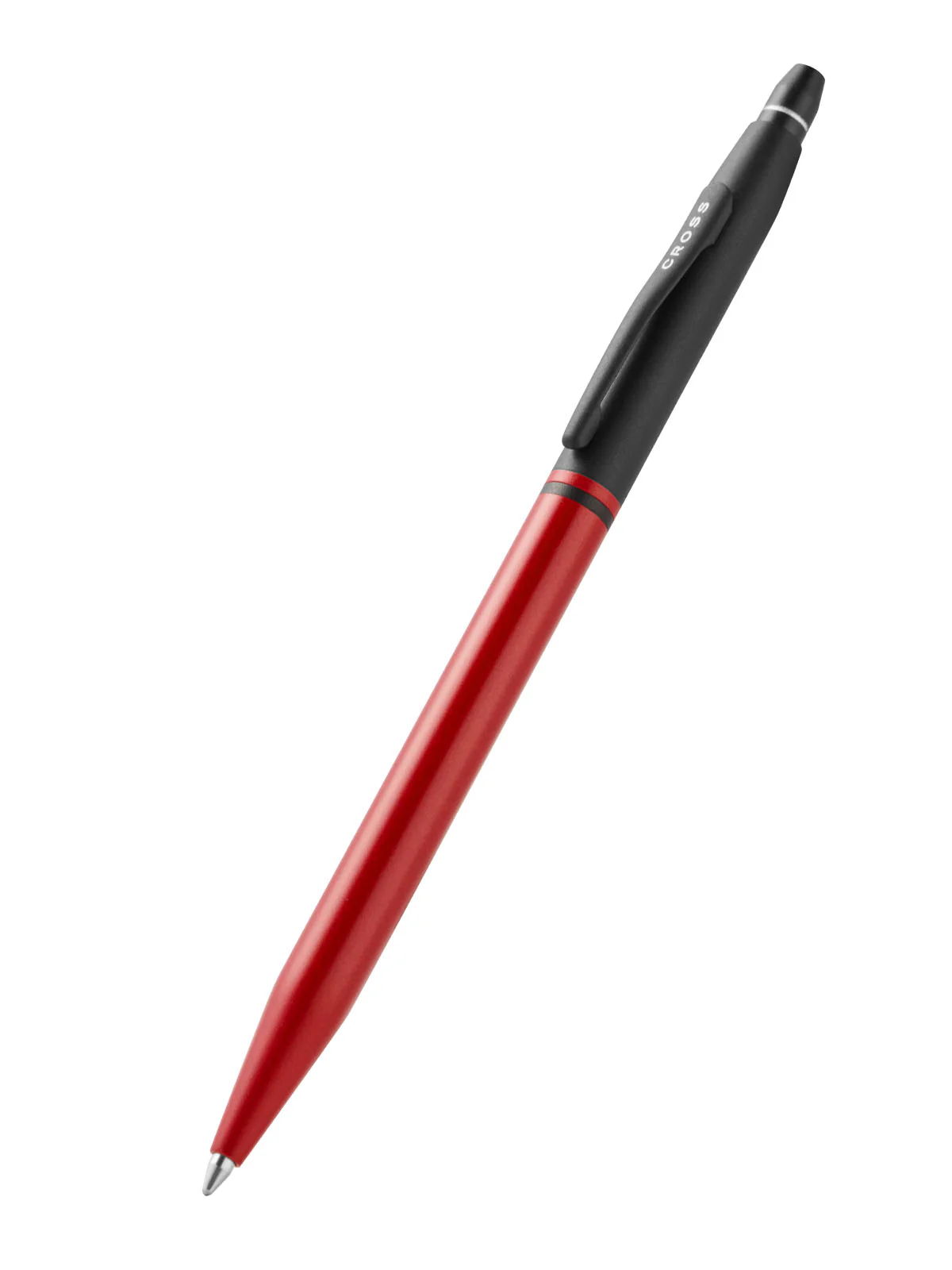 Click™ Tuxedo Satin Metallic Red Ballpoint Pen - Image 3
