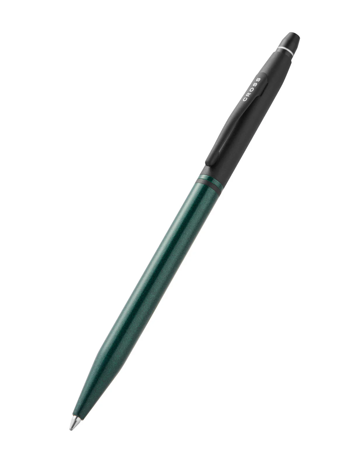 Click™ Tuxedo Satin Metallic Green Ballpoint Pen - Image 4