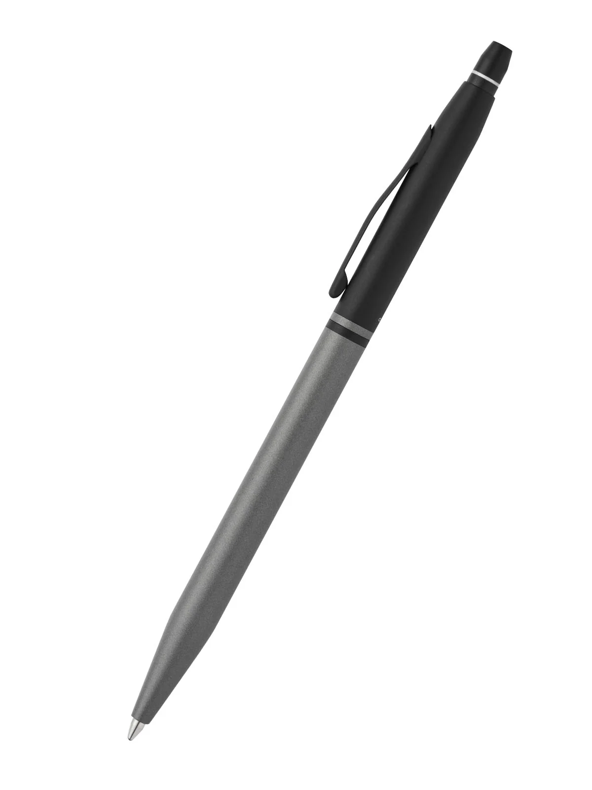 Click™ Tuxedo Satin Metallic Gray Ballpoint Pen - Image 3