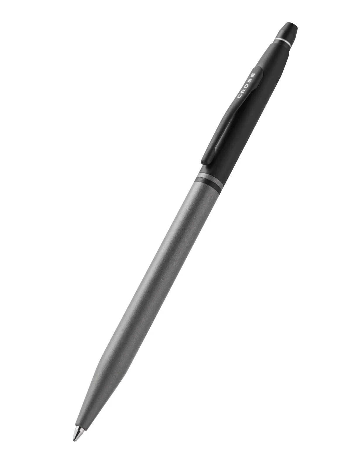 Click™ Tuxedo Satin Metallic Gray Ballpoint Pen - Image 4