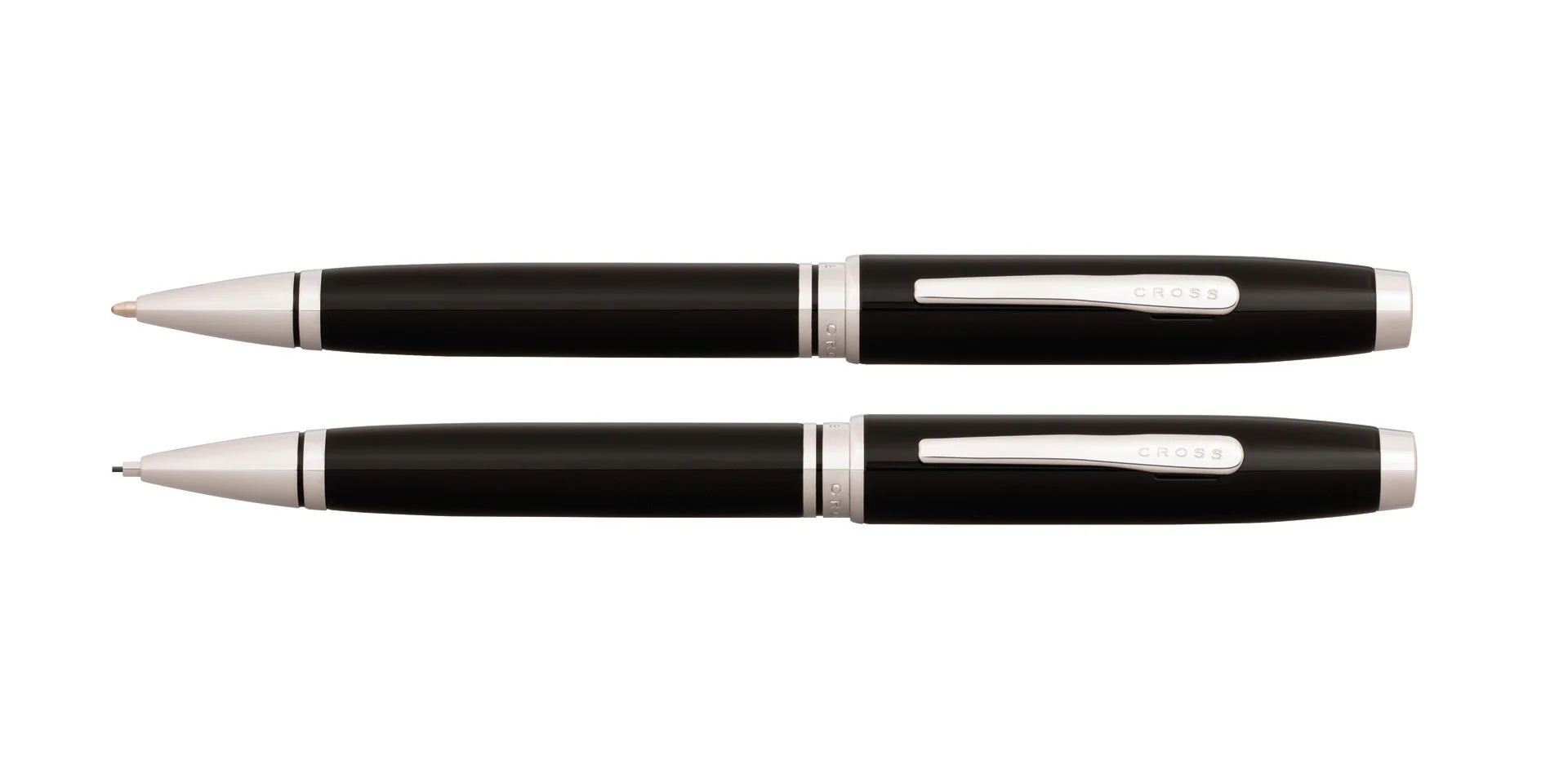 Coventry Black Lacquer Pen and Pencil Gift Set - Image 3
