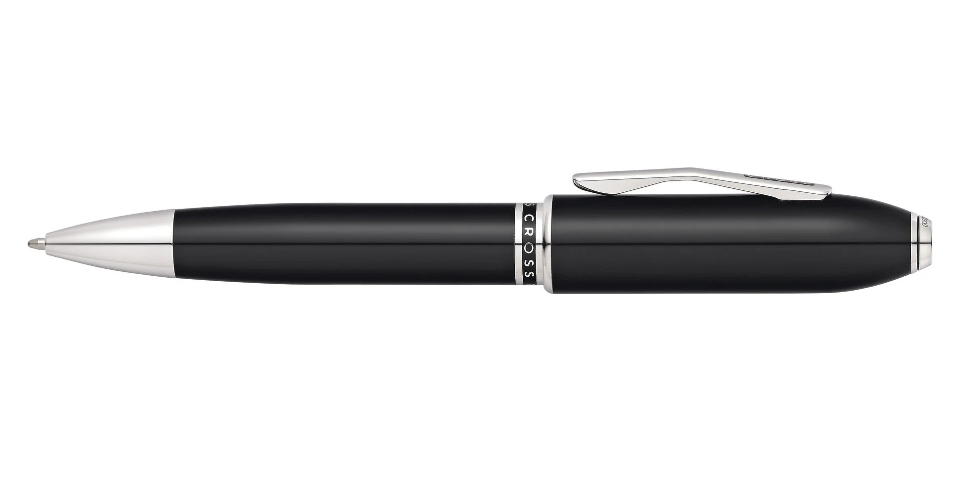 Peerless™ Obsidian Black Lacquer with Platinum Plated Appointments Ballpoint Pen - Image 3