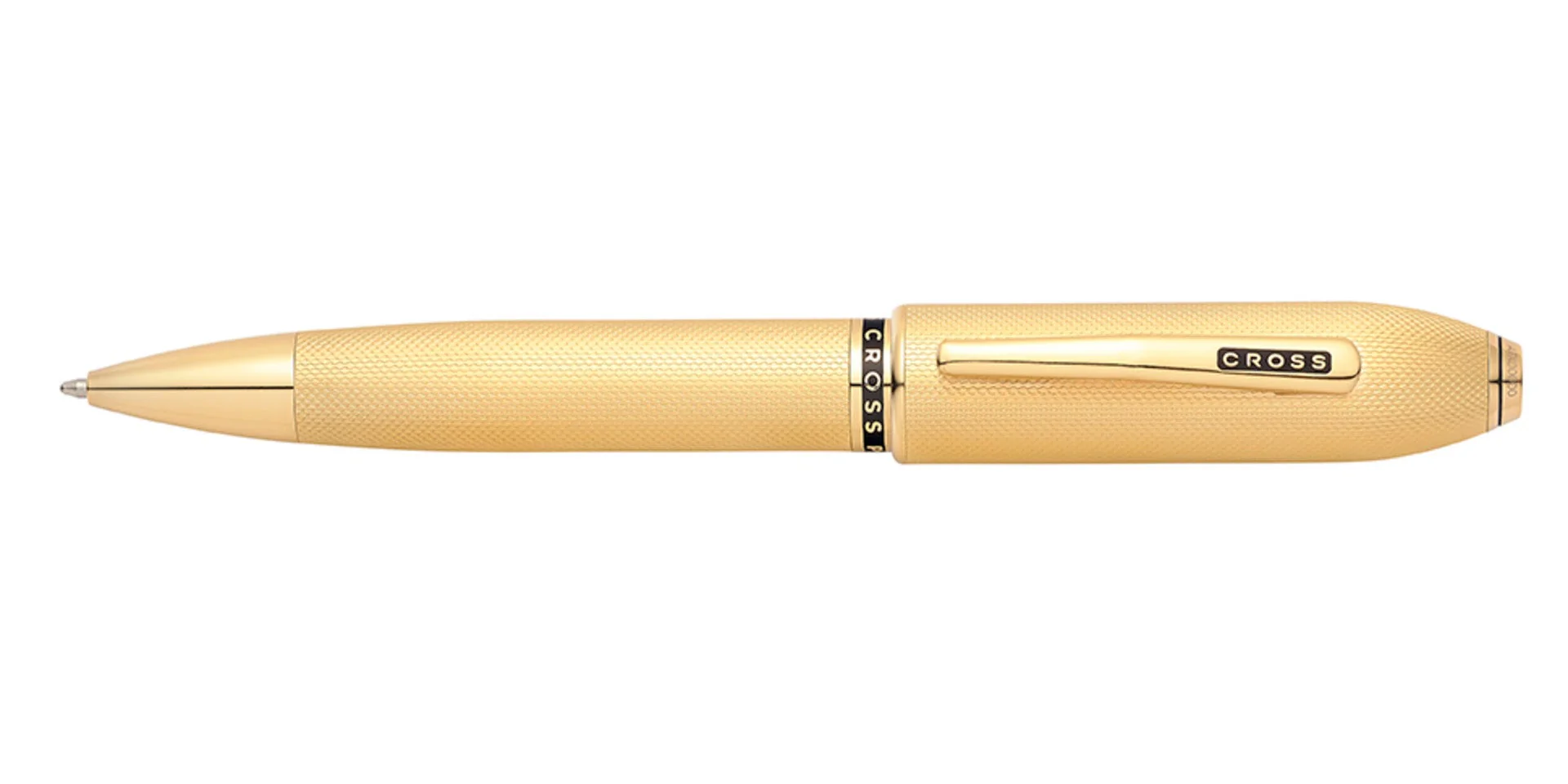 Peerless™ 23KT Heavy Gold Plate with Gold Plated Appointments and Swarovski Crystal Ballpoint Pen - Image 2