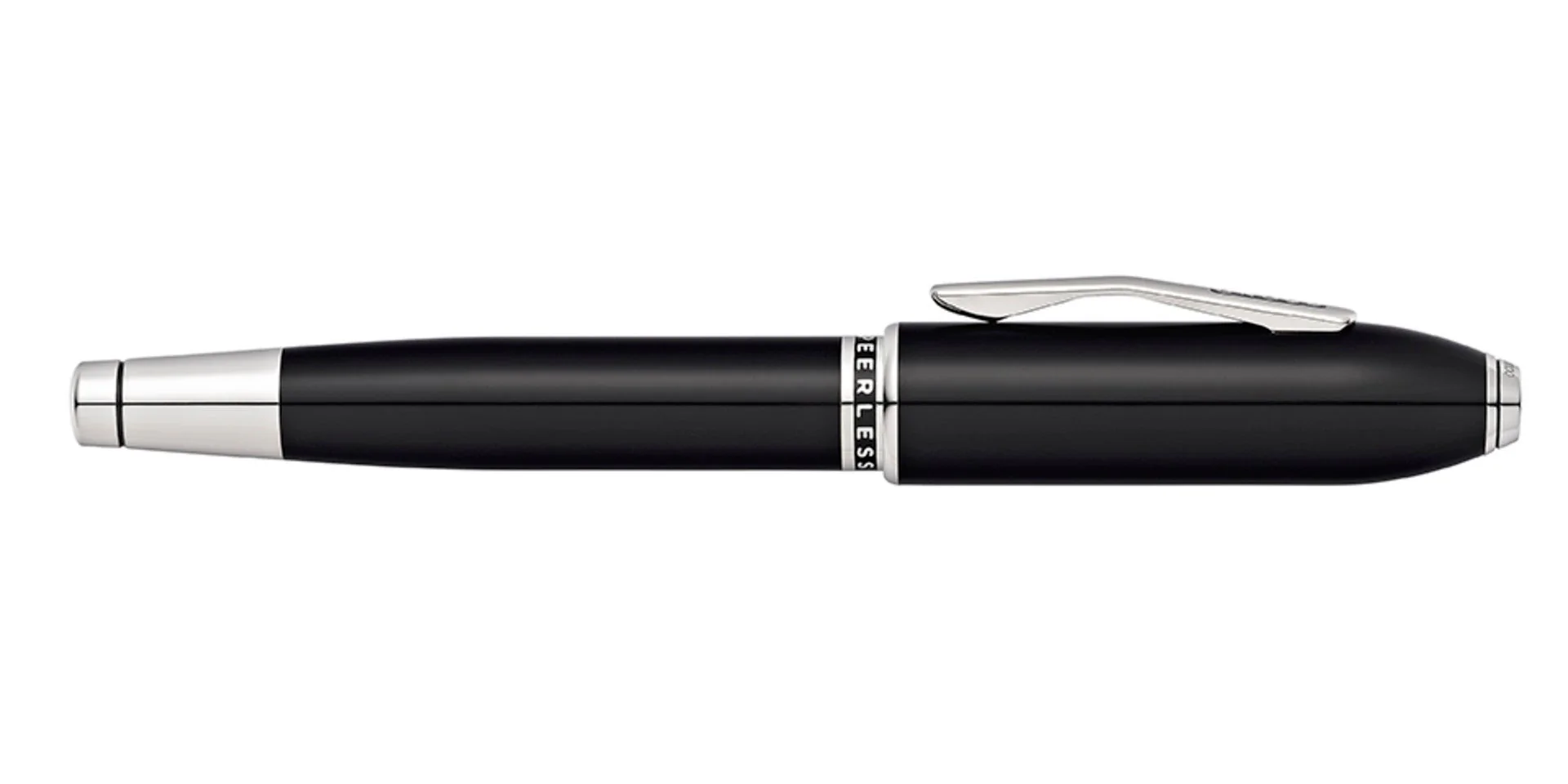 Peerless™ Obsidian Black Lacquer with Platinum Plated Appointments Selectip® Rollerball Pen - Image 5