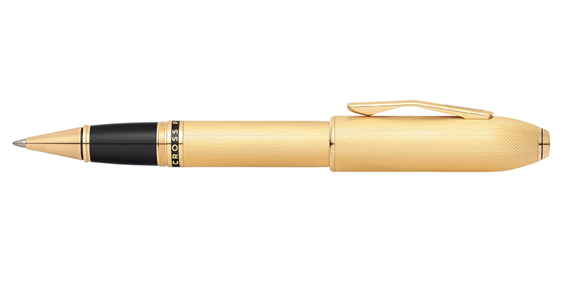 Peerless™ 23KT Heavy Gold Plate with Gold Plated Appointments and Swarovski Crystal Rollerball Pen - Image 3