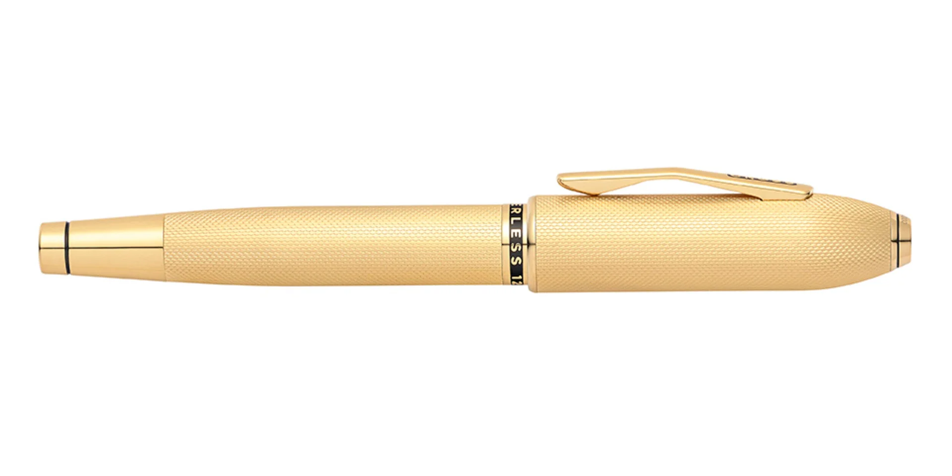 Peerless™ 23KT Heavy Gold Plate with Gold Plated Appointments and Swarovski Crystal Rollerball Pen - Image 4