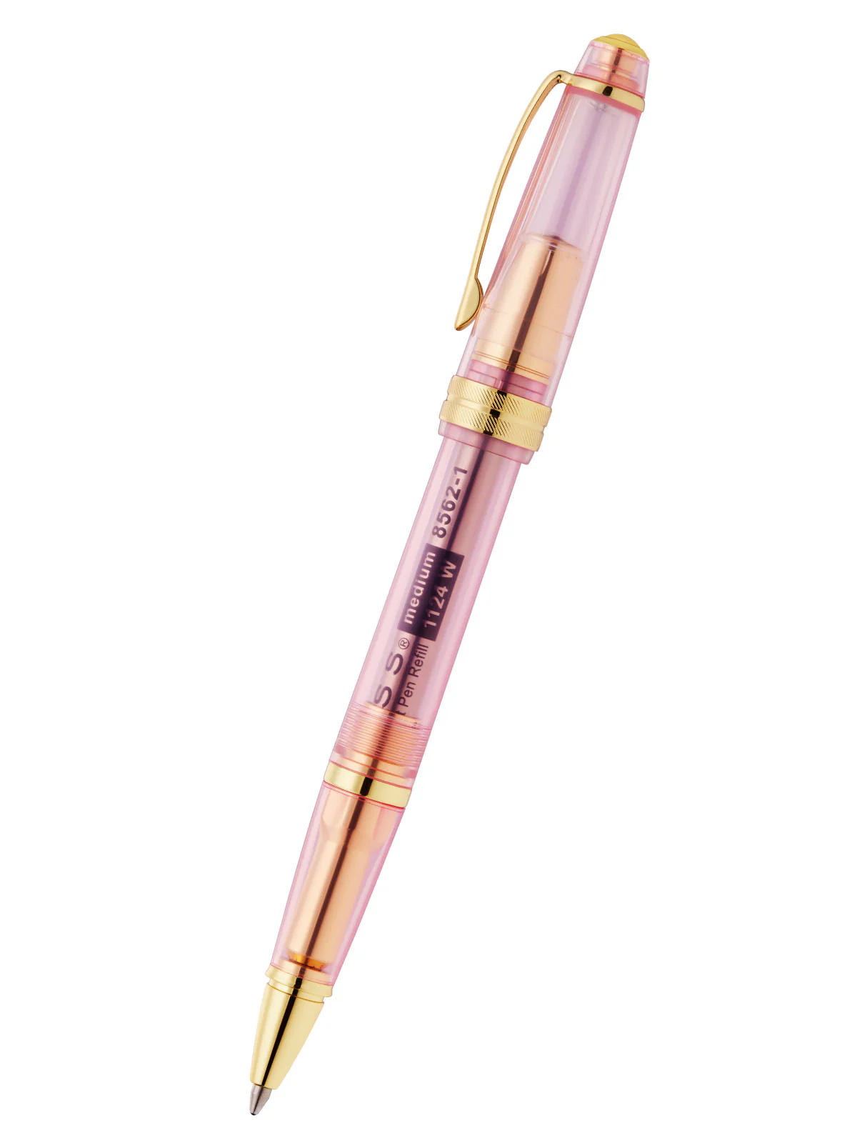 Bailey Light™ Translucent Pink Sapphire Resin Ballpoint Pen - Image 2