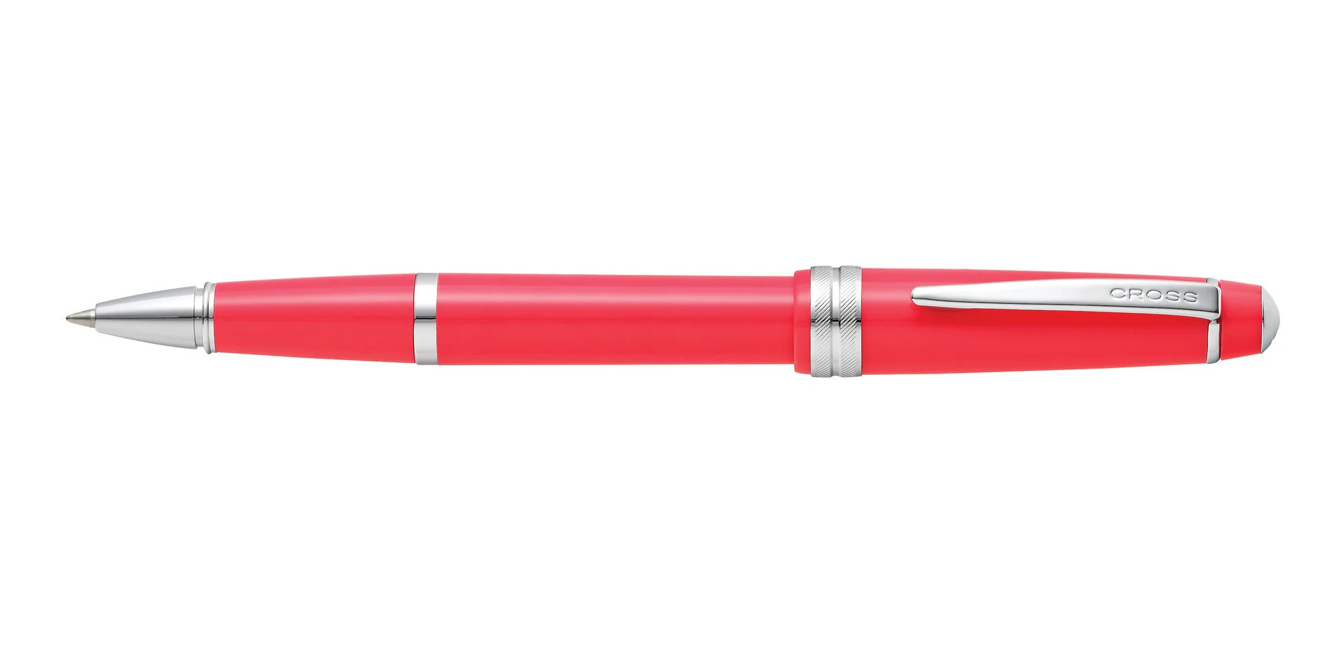 Bailey Light™ Polished Coral Resin Rollerball Pen - Image 3