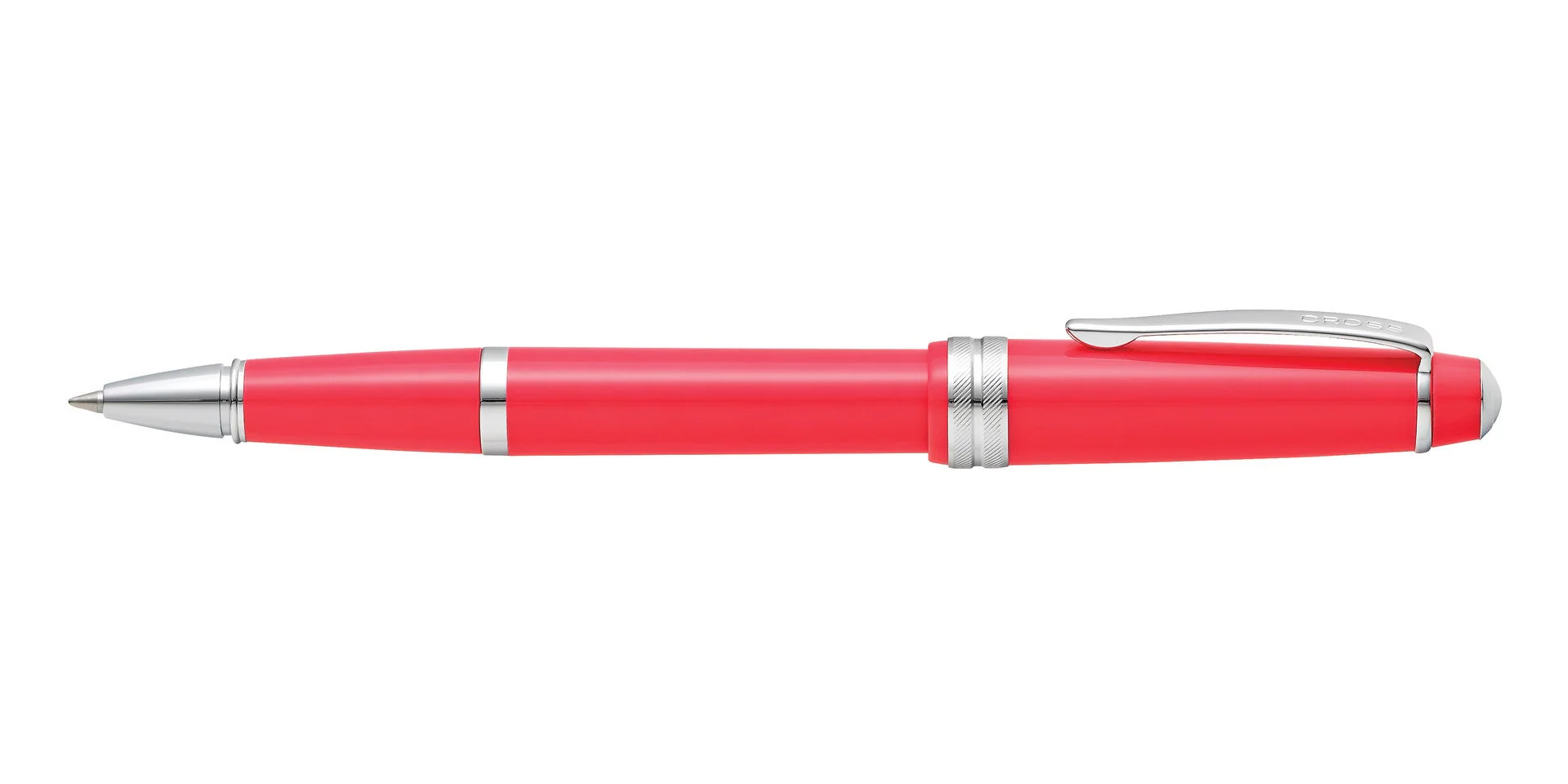 Bailey Light™ Polished Coral Resin Rollerball Pen - Image 4